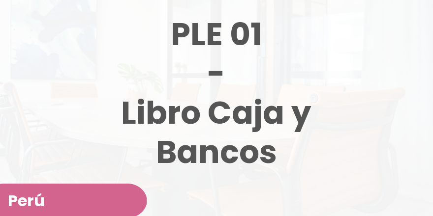 PLE 01 - Libro Caja y Bancos