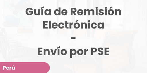 Guía de Remisión Electrónica - Envío por PSE