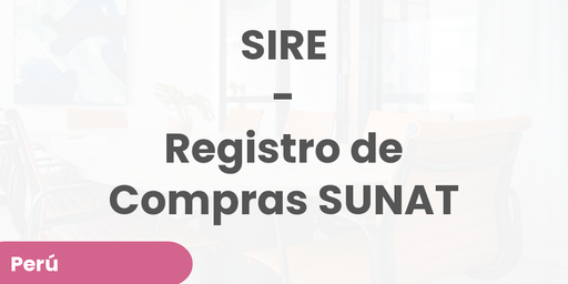 SIRE - Registro de Compras SUNAT
