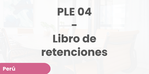 PLE 04 - Libro de retenciones