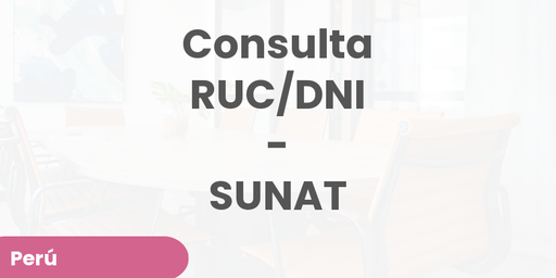 Consulta RUC/DNI - SUNAT